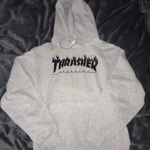 grey thrasher hoodie